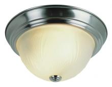 Trans Globe 58801 BN - 2LT FLUSH-MED-FROSTED GLASS